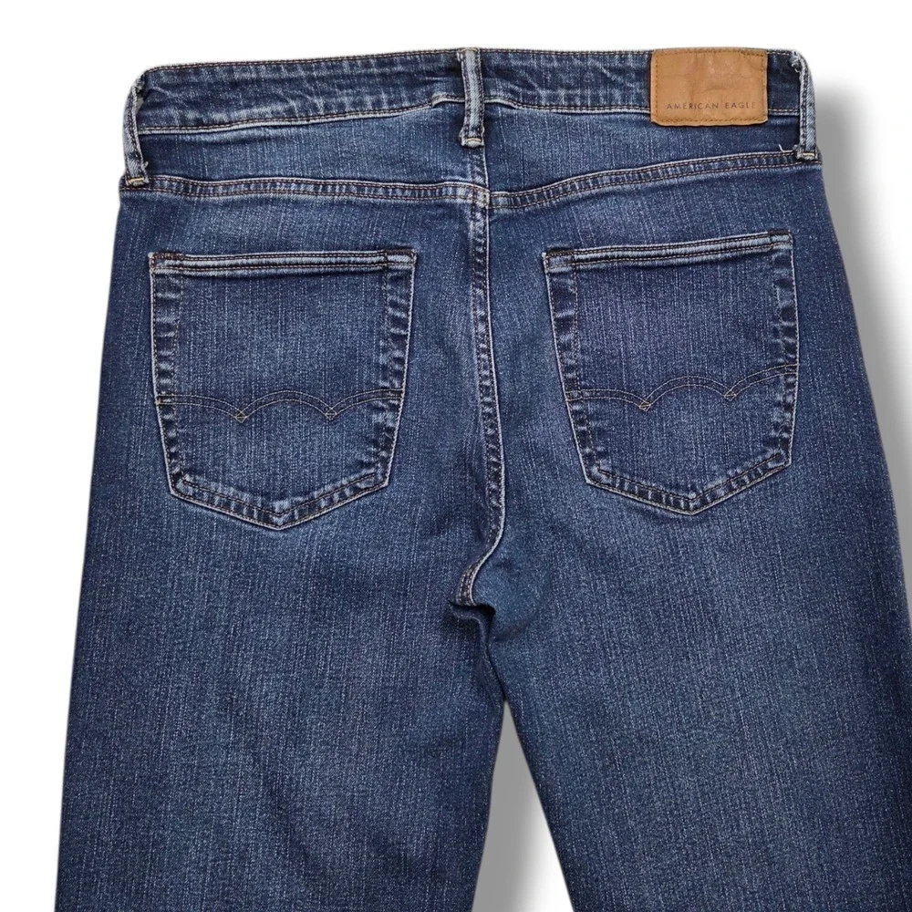 American Eagle Original Bootcut Jeans Mens 30 x 30 HEMMED Mid Rise Denim